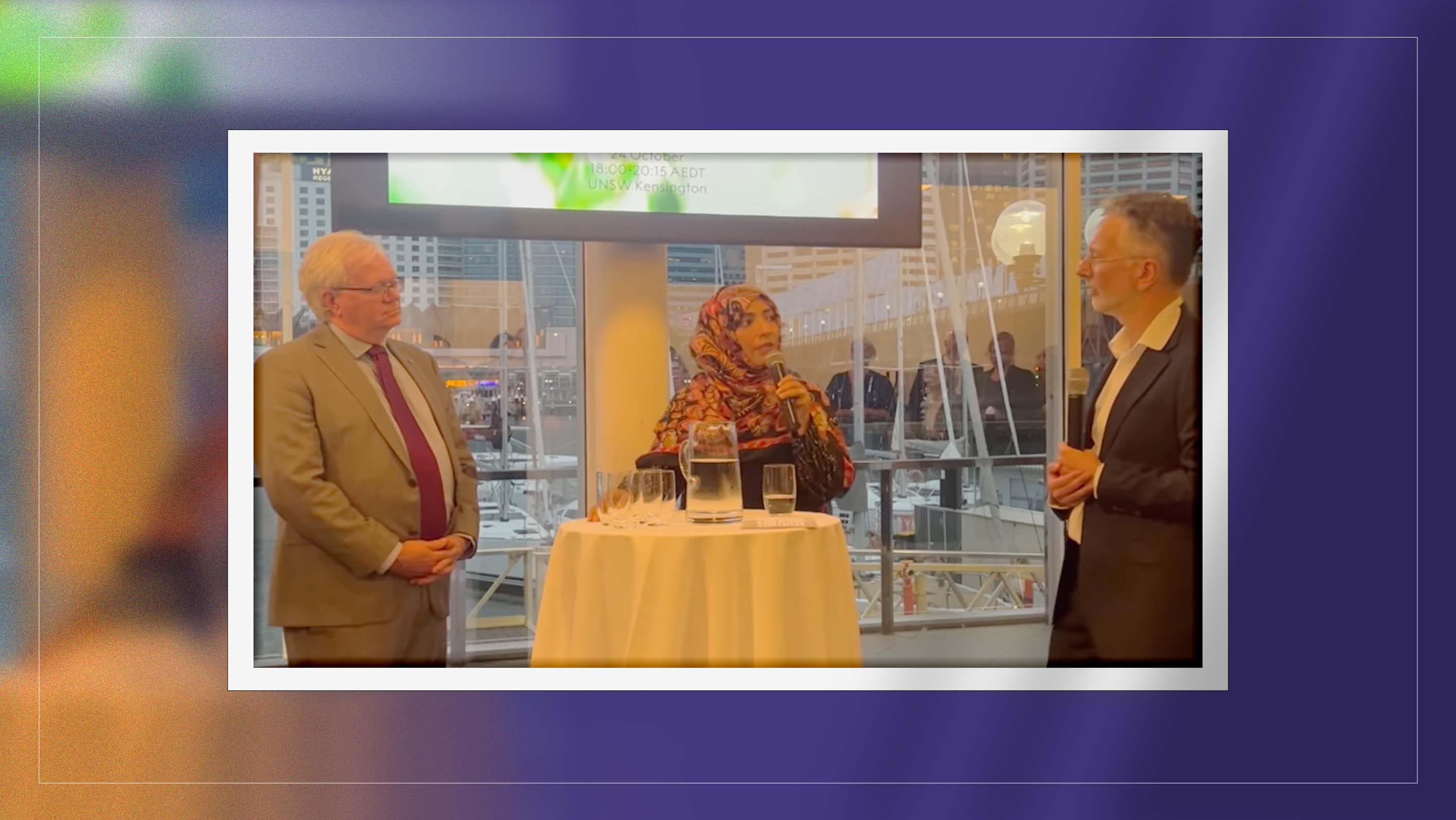 Swedish embassy hosts reception for Tawakkol Karman and Nobel Physics laureates